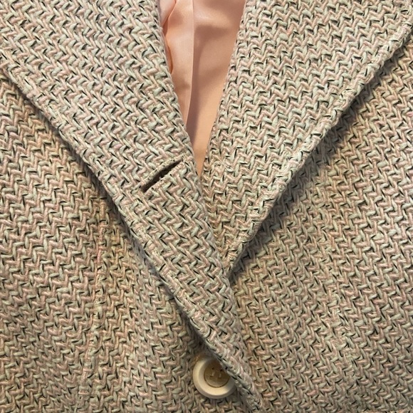 Pink herringbone coat - Picture 5 of 5